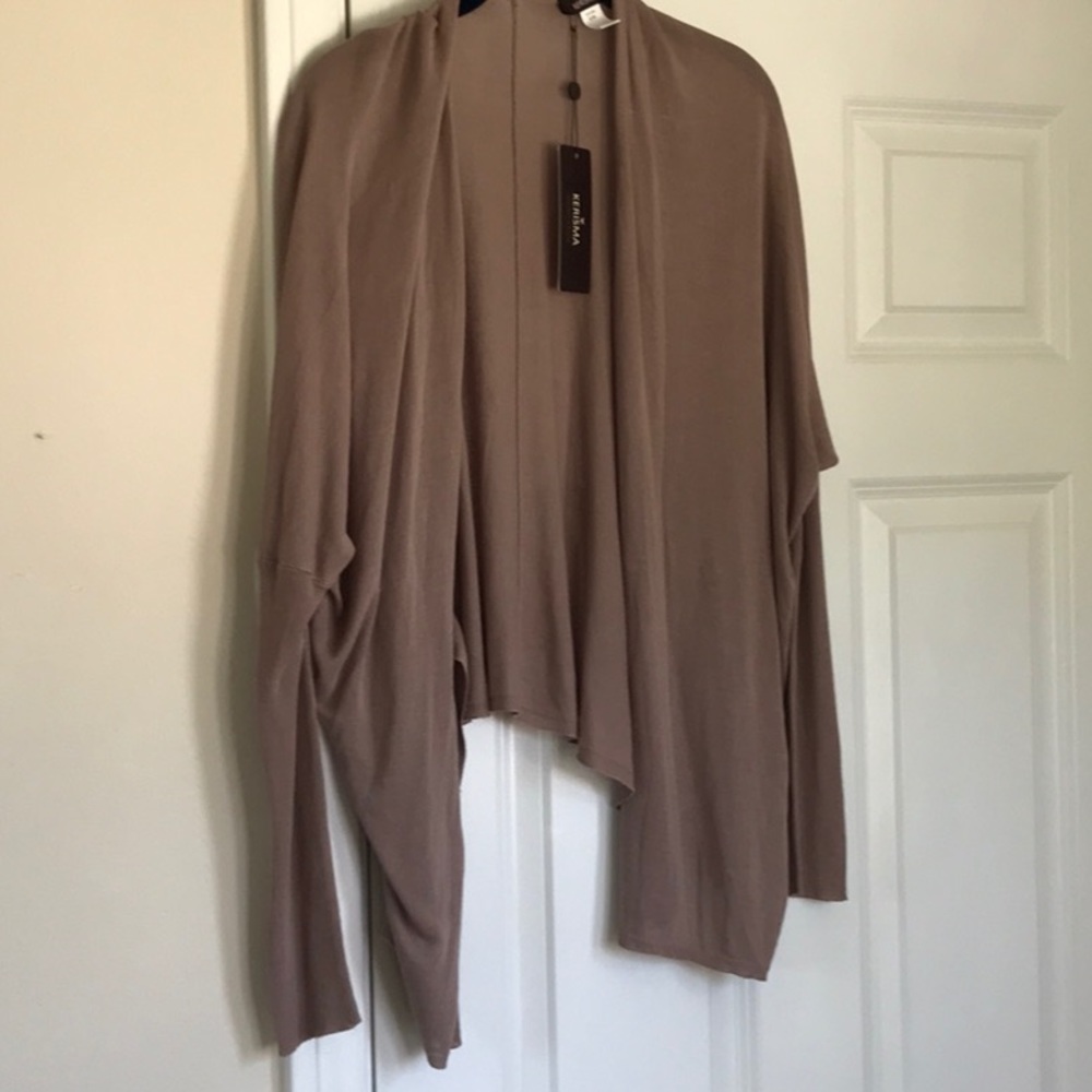 Kerisma Ultra Lightweight Draped Front Sweater NWT Sz S/M
